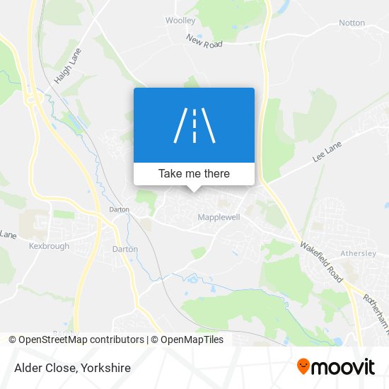 Alder Close map