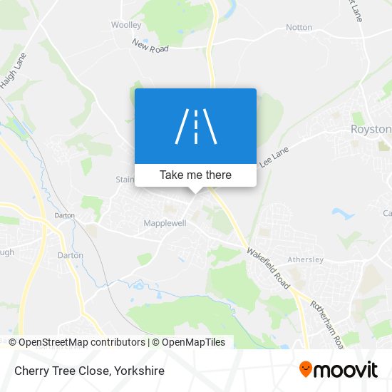 Cherry Tree Close map