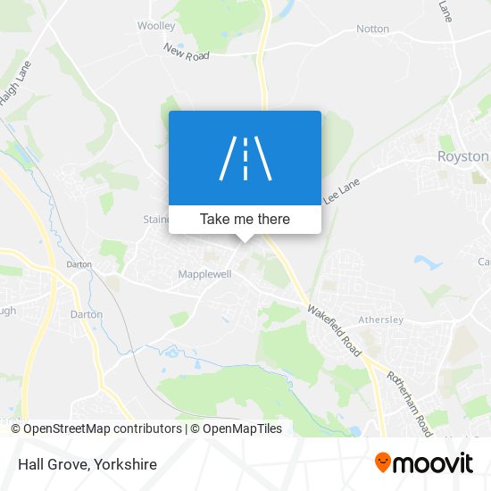 Hall Grove map