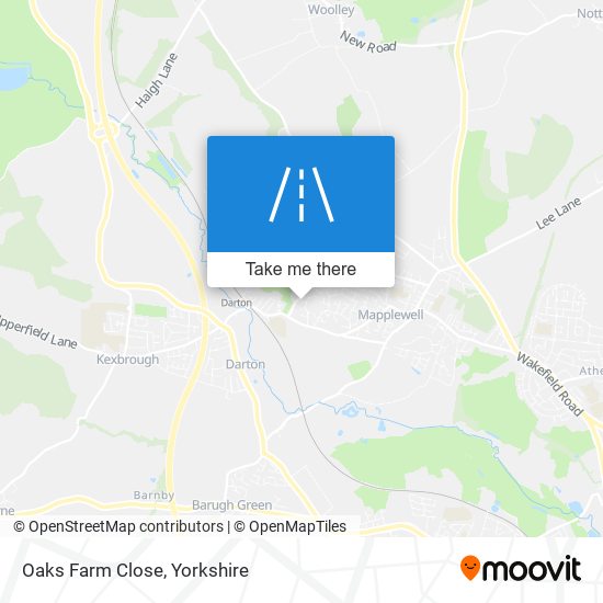 Oaks Farm Close map