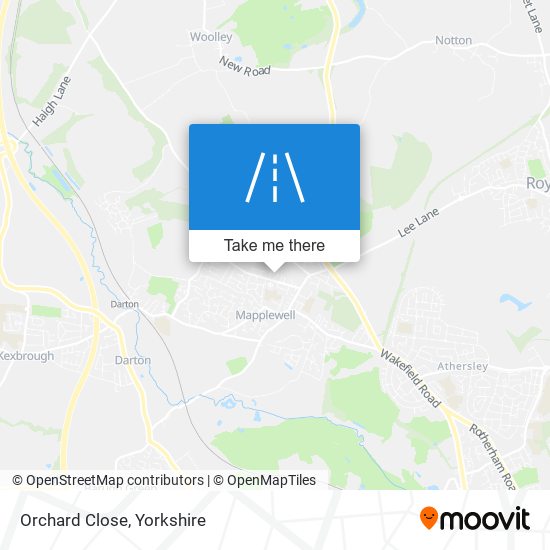 Orchard Close map