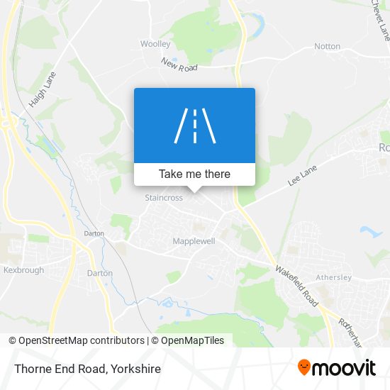 Thorne End Road map
