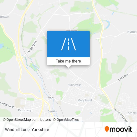 Windhill Lane map