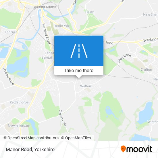 Manor Road map