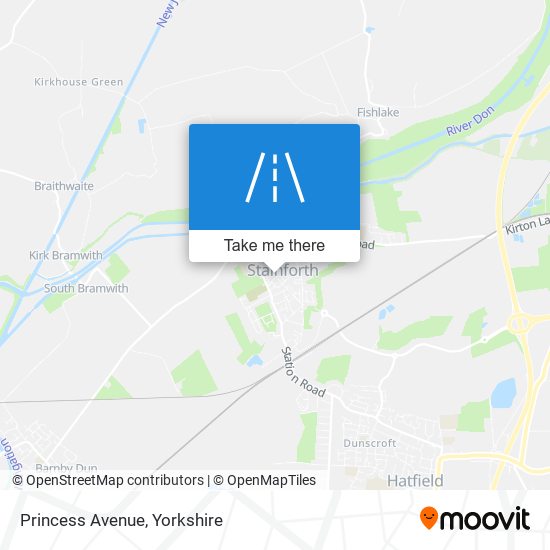 Princess Avenue map