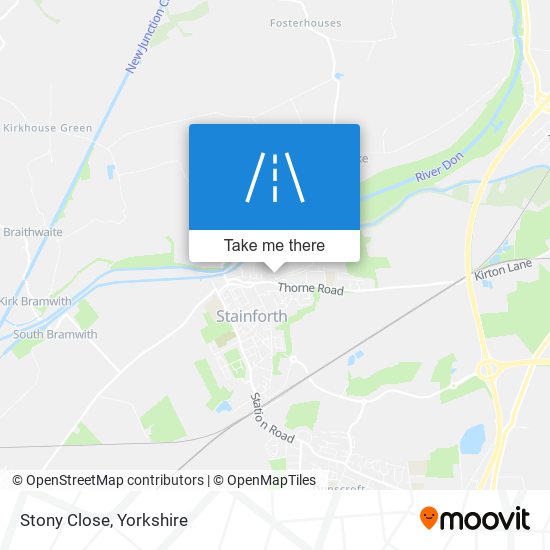 Stony Close map