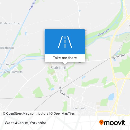 West Avenue map
