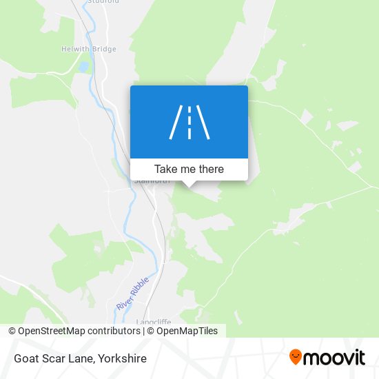 Goat Scar Lane map