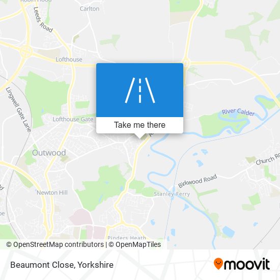 Beaumont Close map