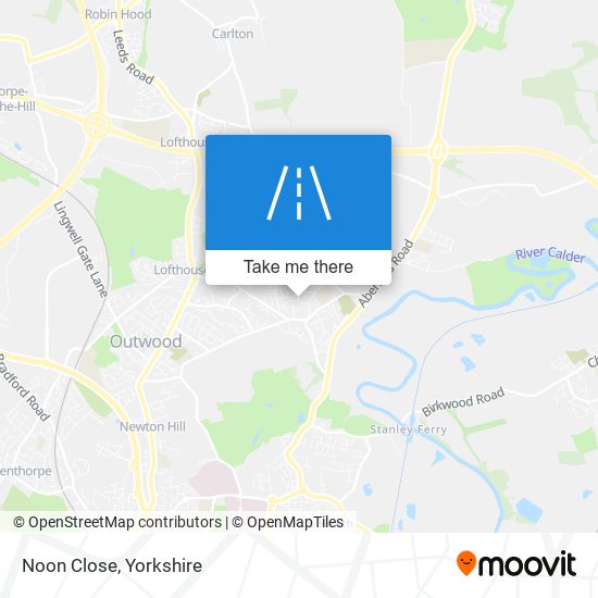 Noon Close map