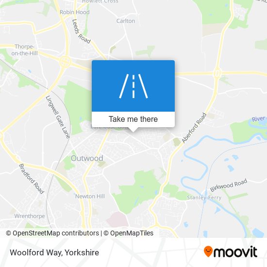 Woolford Way map
