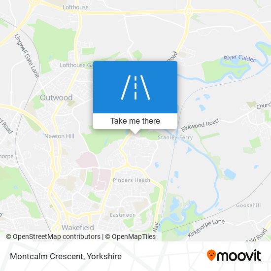 Montcalm Crescent map