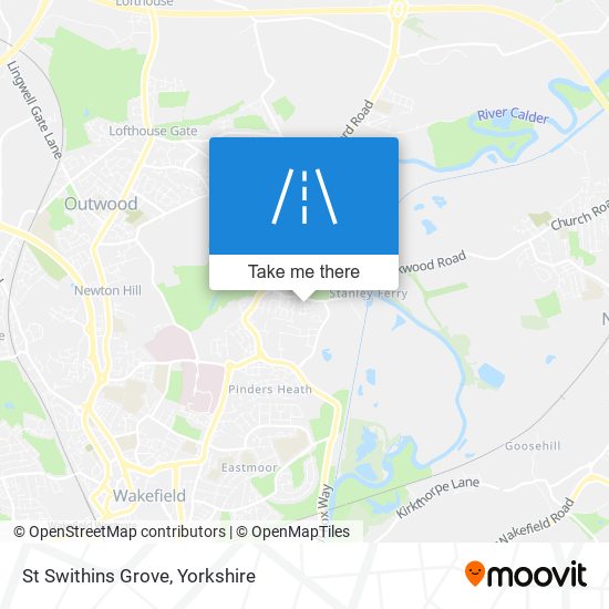 St Swithins Grove map