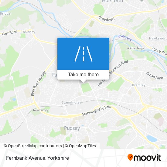 Fernbank Avenue map