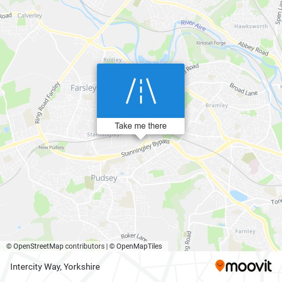 Intercity Way map