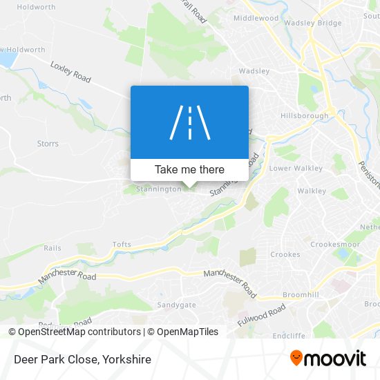 Deer Park Close map