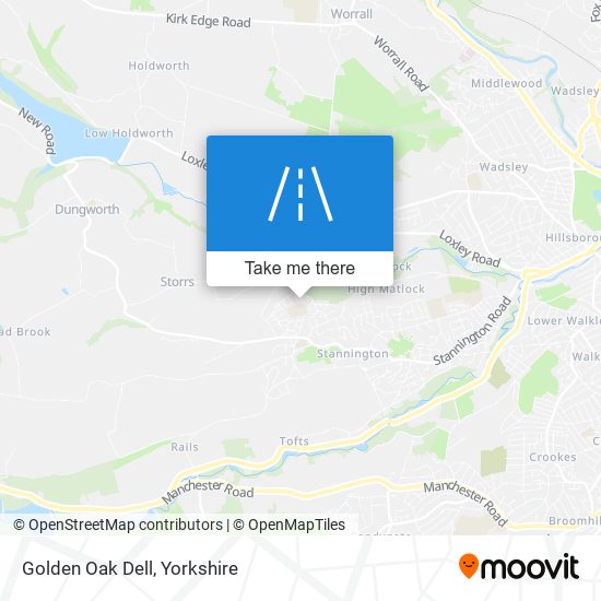 Golden Oak Dell map