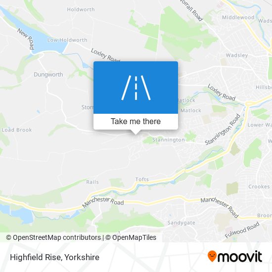 Highfield Rise map