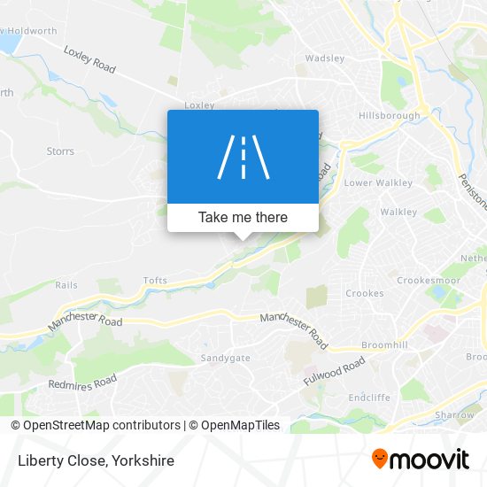 Liberty Close map