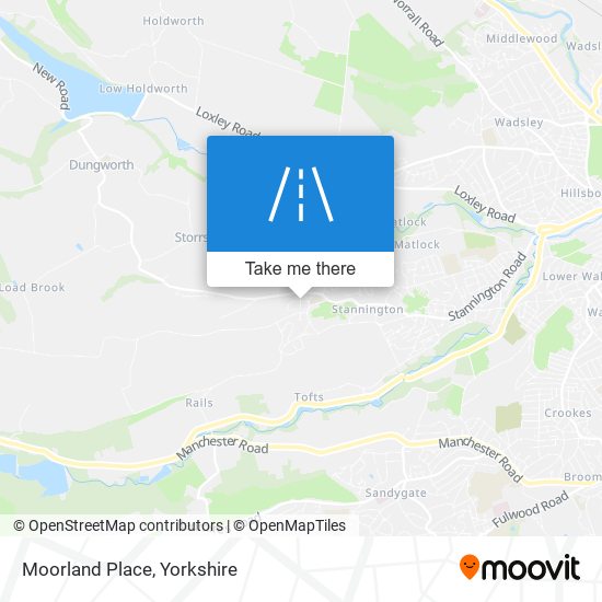 Moorland Place map
