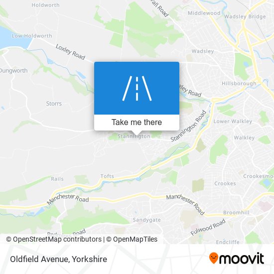 Oldfield Avenue map