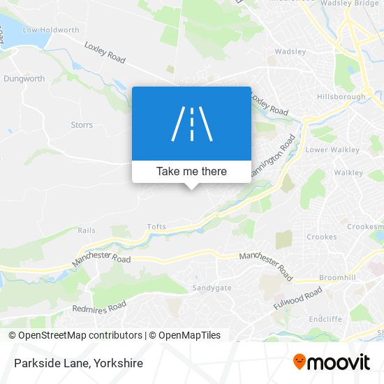 Parkside Lane map