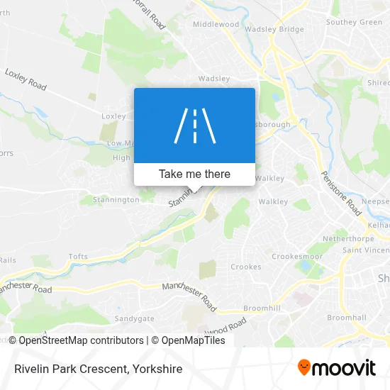 Rivelin Park Crescent map