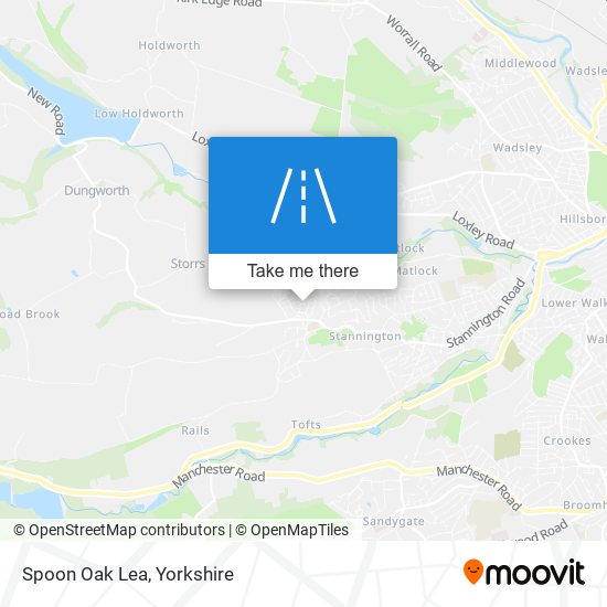 Spoon Oak Lea map