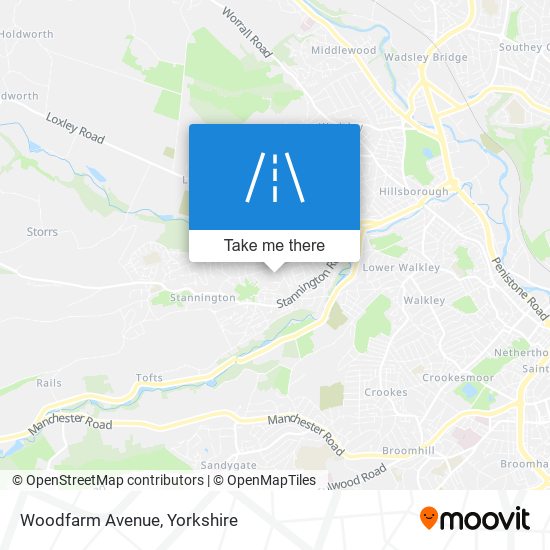 Woodfarm Avenue map