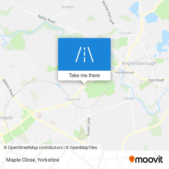 Maple Close map