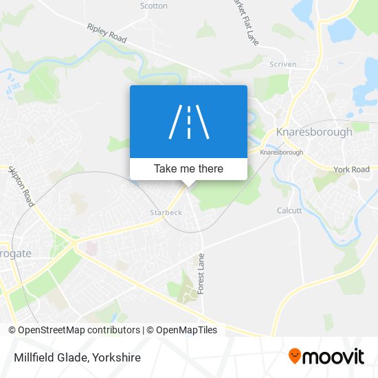 Millfield Glade map