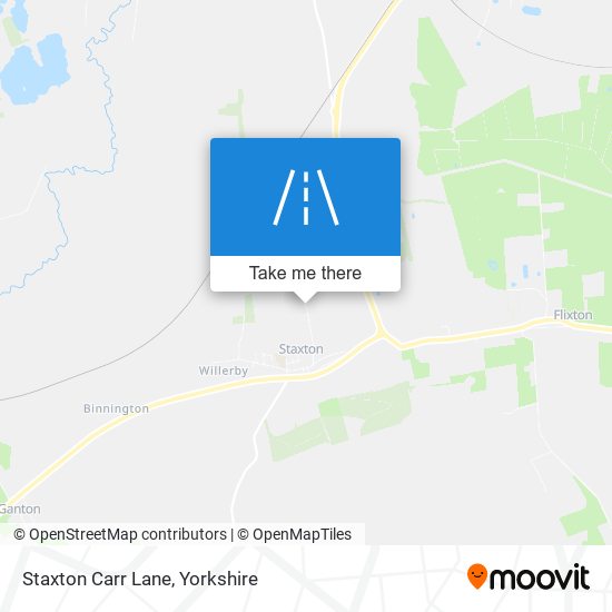 Staxton Carr Lane map