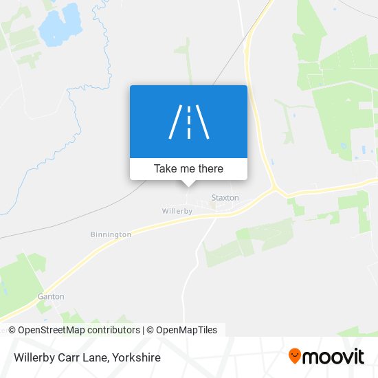 Willerby Carr Lane map