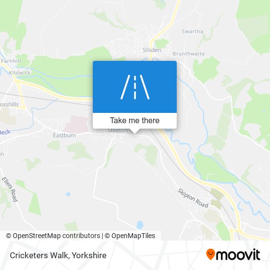 Cricketers Walk map