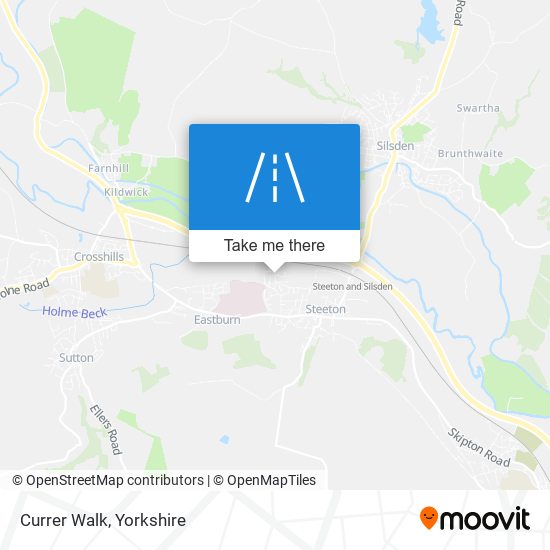 Currer Walk map