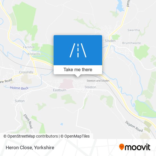 Heron Close map