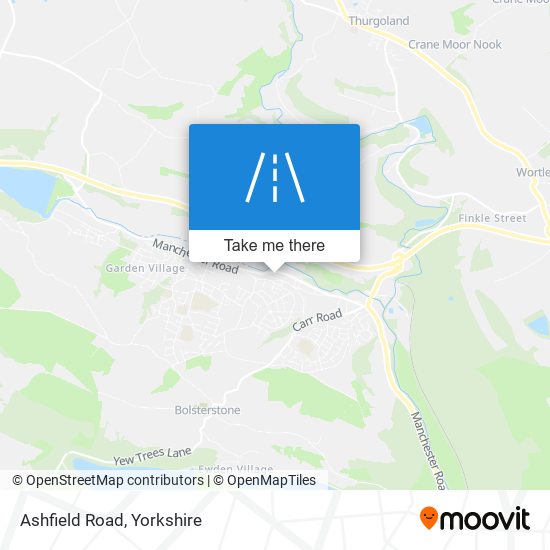 Ashfield Road map