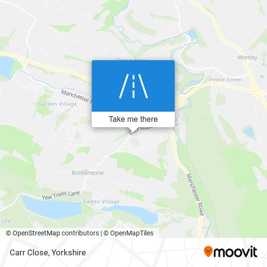 Carr Close map