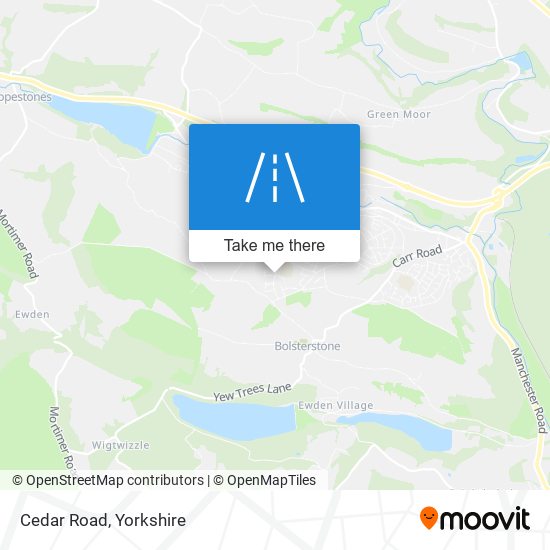 Cedar Road map