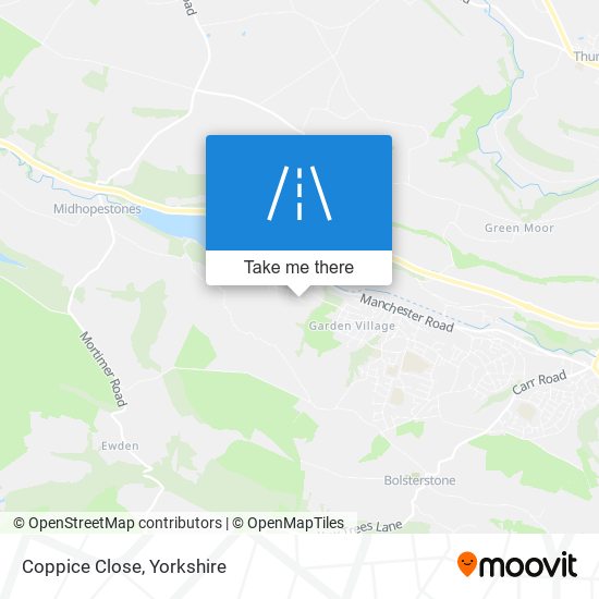 Coppice Close map