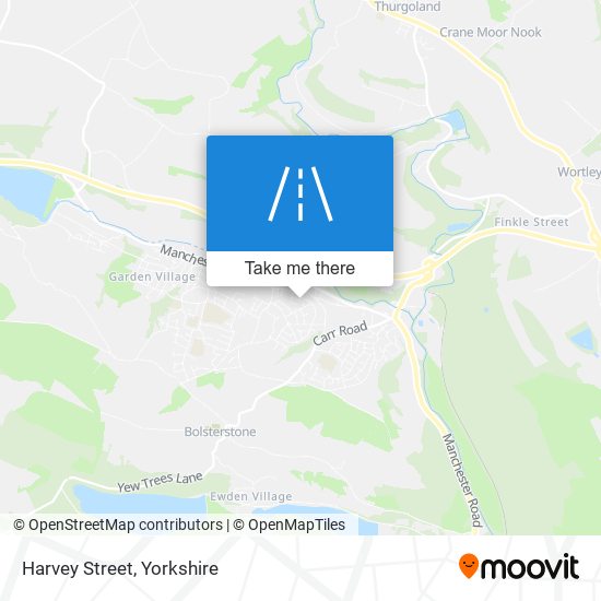 Harvey Street map