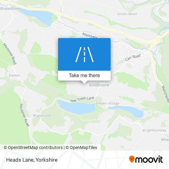 Heads Lane map