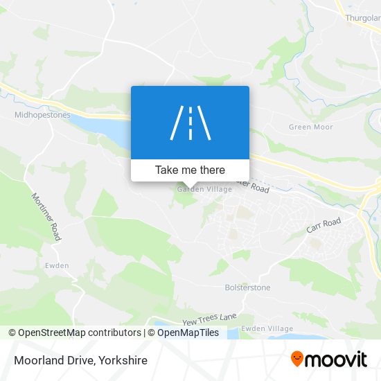 Moorland Drive map
