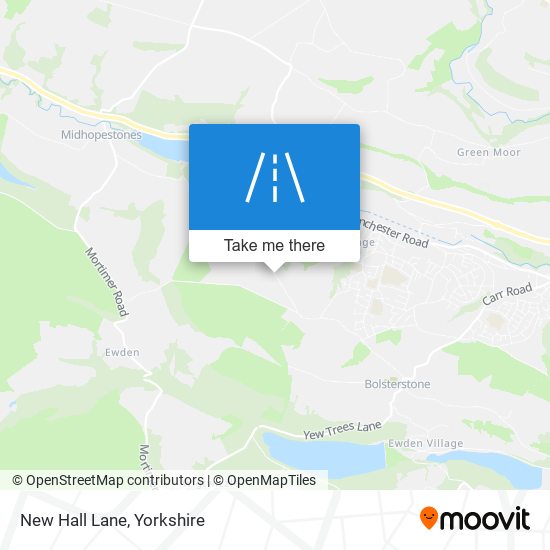 New Hall Lane map