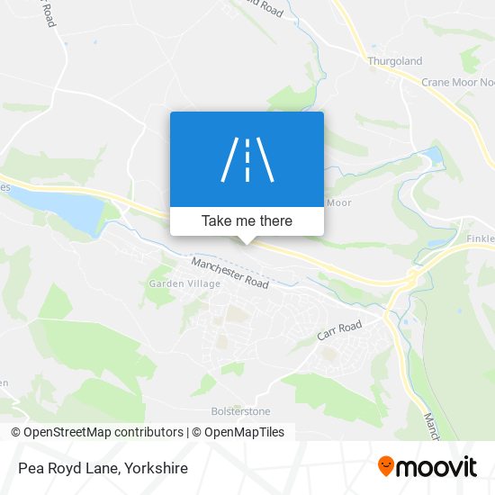 Pea Royd Lane map