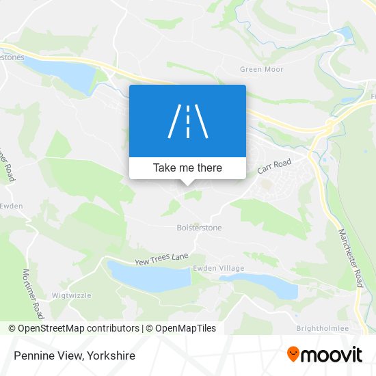 Pennine View map