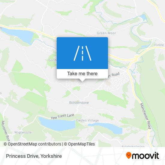 Princess Drive map