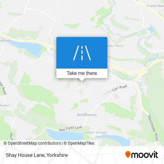 Shay House Lane map