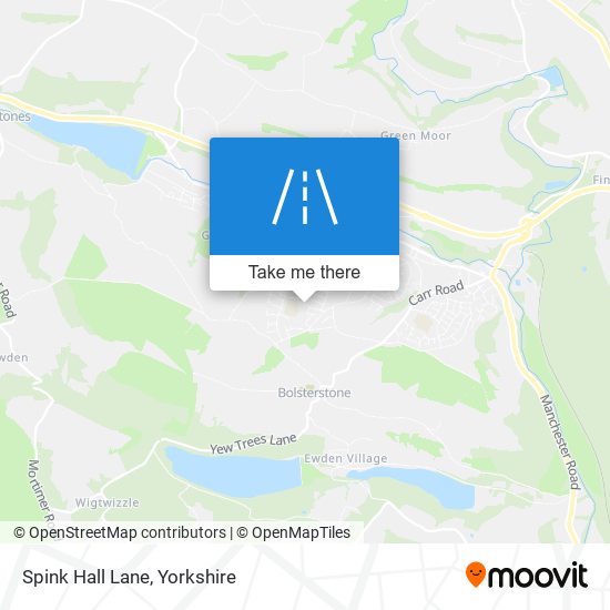 Spink Hall Lane map