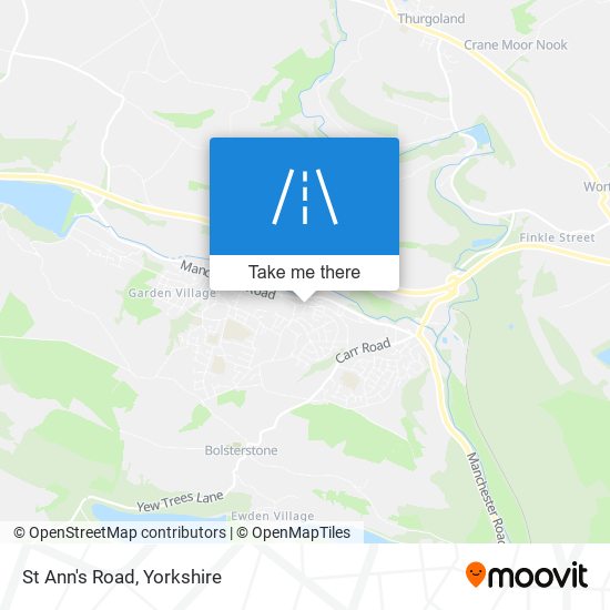 St Ann's Road map